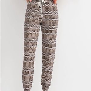 NWT Anthropologie Mary Jacquard Joggers